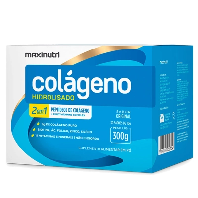Colageno Hidrolisado 30 Sachês Sabor Original 