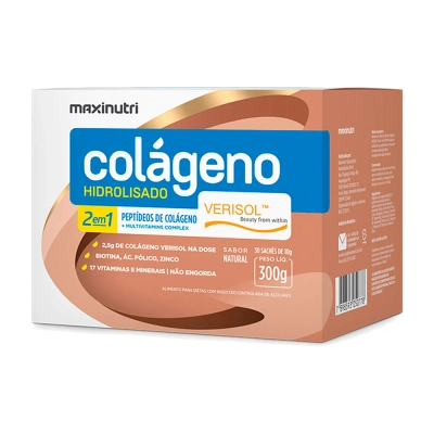 Colágeno Verisol Sachês 30x5g Sabor Natural com Coenzima Q10